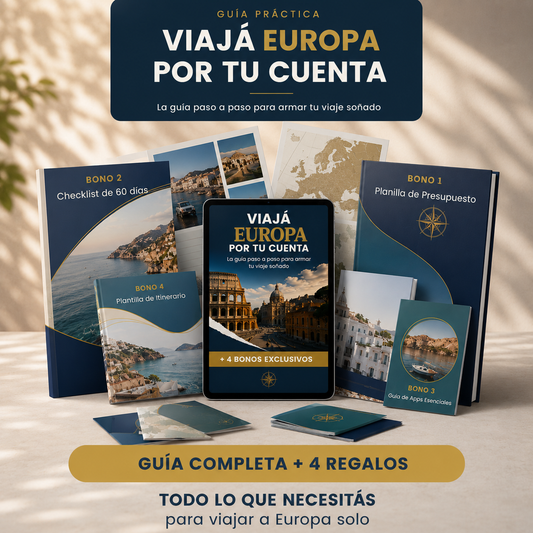 Viaja a Europa barato y sin Agencia + 4 Bonos de regalo